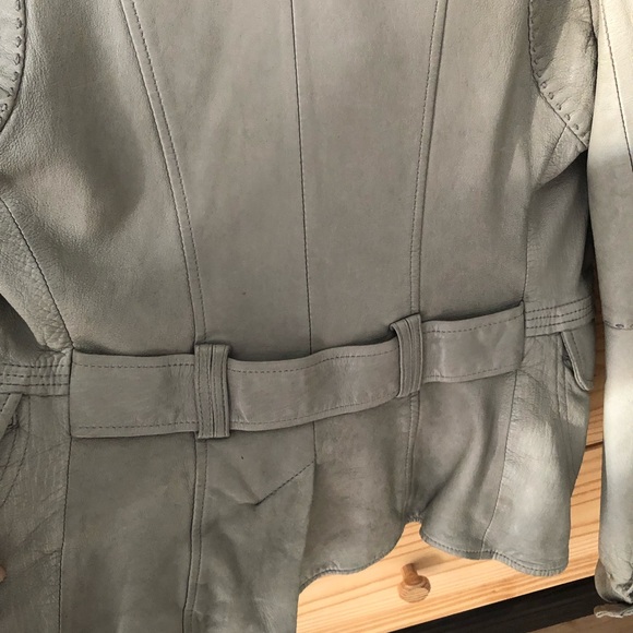 COPY - Mackage lamb leather jacket Grey-green - Picture 3 of 15